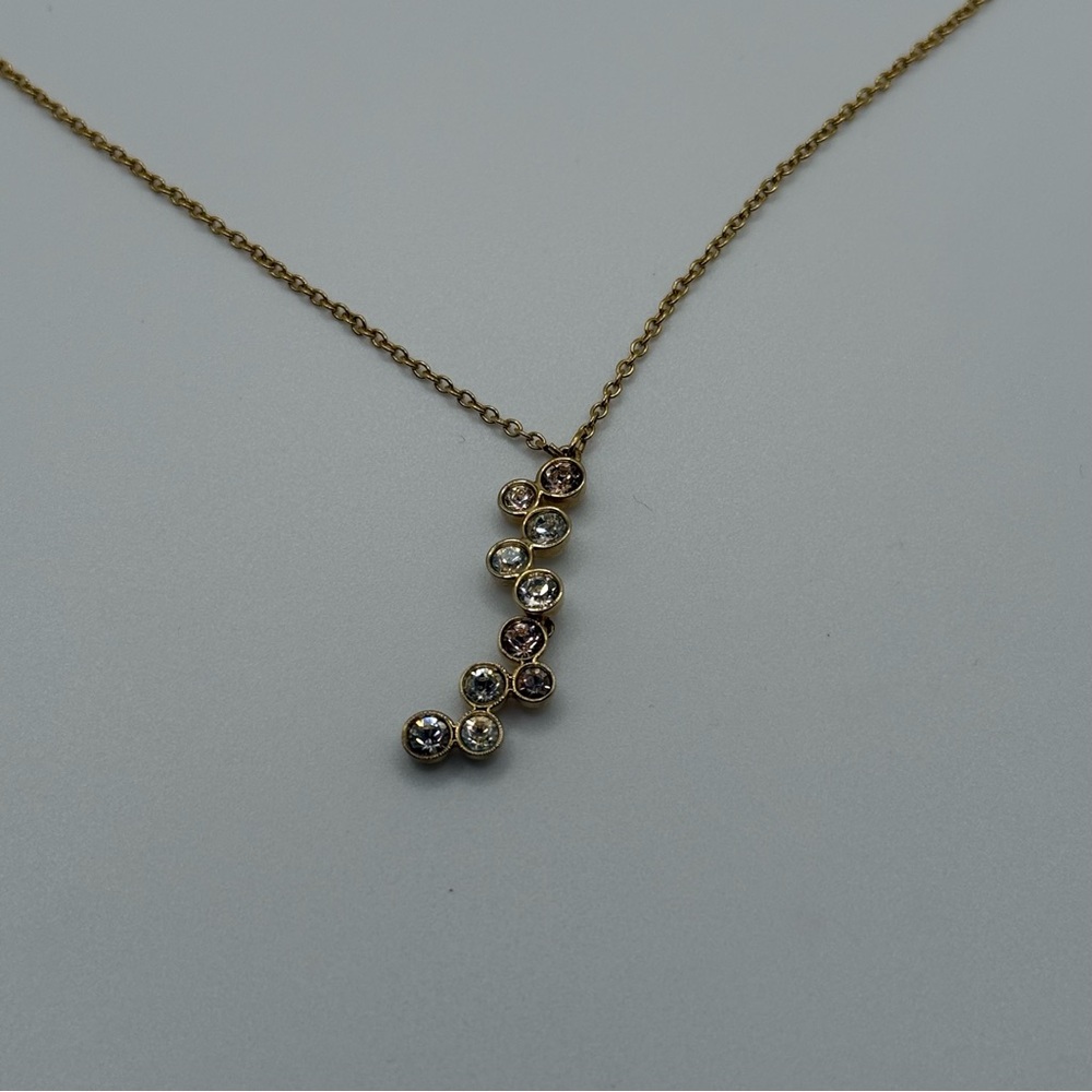 Swarovski Crystal Necklace Gold and Crystal